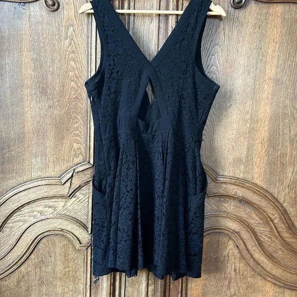 Free People Lovely in Love Romper Black - Picture 8 of 15